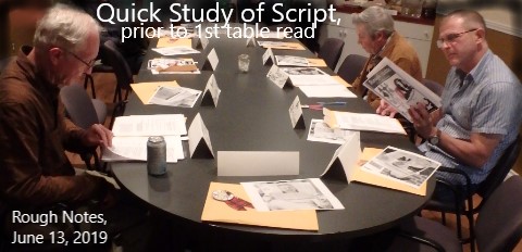 1st table read photo, 2